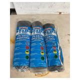 3- rolls plastic sheeting 10 x 25 black