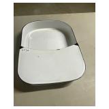 Vintage square enamel bed Pan