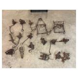 17 assorted traps. 2- victors