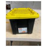HDX 7 gallon yellow / black tote