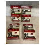 4- Kwikset hall and closet door knob sets