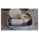Random Tupperware lids and bowls (mismatched)