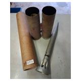 2 75mm brass cartriges and M865 projectile - inert