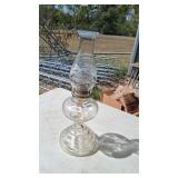Clear Glass Oil Lamp Eagles