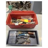 plastic plano box and contents