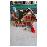 Christmas ceramic lighted house