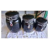JCPenny Home Collection Canisters Black