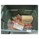 tote with contents - blow gun ammo