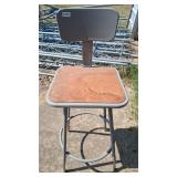 Adjustable Industrial Metal Stool NO cushion
