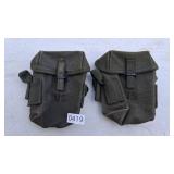2 olive us surplus ammo pouches