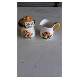 Merry Mushroom Milk Jug and Sugar Pot