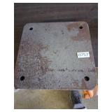 3 steel plates 10.5' x 10.5'