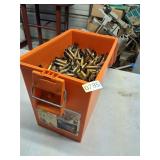 orange ammo can (50 cal size) w/ spent brass