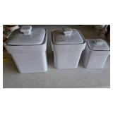 Square Lid Canister Set