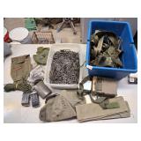 tumbler tote full of mil surplus items