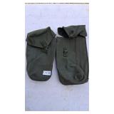 2 olive surplus pouches