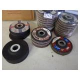box of abrasive 4.5' disks - see images