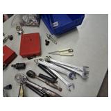 blue bin and tools - snap-on proto, precision