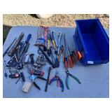 Tool lot and Blue Bin