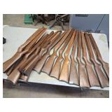 collection of ruger 10/22 wood stocks, some mod'd