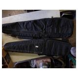 2 black long gun soft range bags