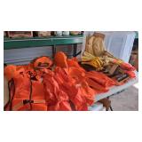 Saftey Hunter orange vest, hats, gloves