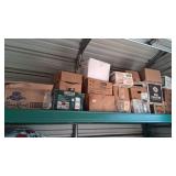 Top Shelf all boxes of Random canning jars