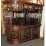 Beautifully Carved Corner Oak Pub Bar