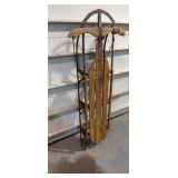 Vintage "Speedaway" Metal Rail Sled. Overall