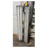 Lot of 2 48" Shop Light Fixtures Mounted to Home