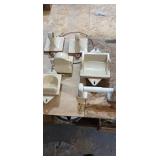 Lot of 5 Vintage Porcelain Coated Bathroom