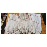 Lot of 9 Pair Cloth Work Gloves