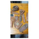 Lot of 9pcs Leather Toolbelt Tool Holders and