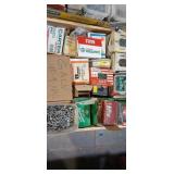 Large Lot of Various Nails, Screws, and Other