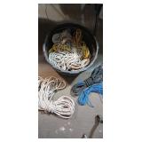 Lot of Various Sized and Length Rope