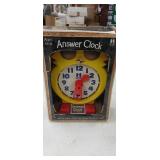 Answer Clock by Tomy. 1970s. Appears to Work as