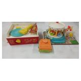 Lot of 3 Vintage Fisher Price Musical Toys. They