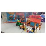 Vintage Fisher Price Western Town Toy Set.
