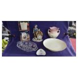 Lot of 7 Various Pcs of Glassware. See Photos