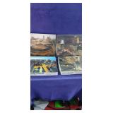 Lot of 4 550pc Jigsaw Puzzles Of Cleveland Ohio.