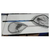 Lot of 2 Fishing Nets. The Handle on the Black