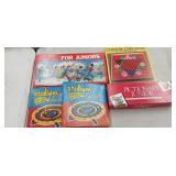 Lot of 5 Vintage Kids Games. Juniors Trivial