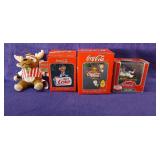 Lot of 4 Coke-Cola Christmas Ornaments