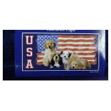 New 'Patriotic Pups' 30'x60' Beach Towel