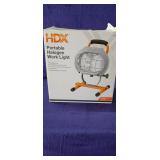 HDX Portable Halogen Work Light. Appears New In