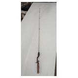 Vintage Aluminum Fishing Pole Approximately 54'