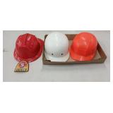 Lot of 3 Vintage Plastic kids Hats/Helmets.