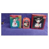 Lot of 3 Betty Boop Collectible Christmas