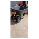 Wheel Barrel.  Double Wheel with Metal Frame &