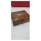 Wood Jewelry/ Storage Box. Measures Approximately